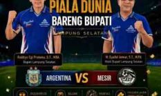 Bupati Lamsel Ajak Nobar Piala Dunia Argentina Vs Mesir Bersama Masyarakat Di Lapangan Korpri