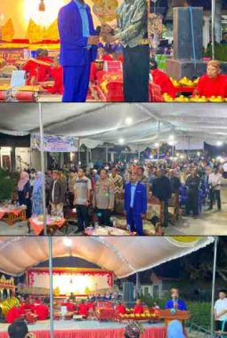 HUT Desa Bumi Restu Ke-56 Gelar Wayang Kulit Lakon Wahyu Pamong Sejati,  Sukiman Sebut Bersama Membangun Bumi Restu Maju